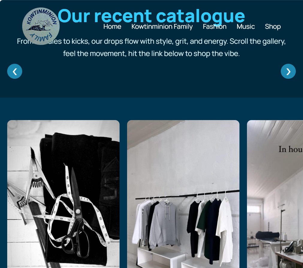 Kowtinminion Website Screenshot 3